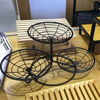 Household 3-Tier Server Fruit Basket Stand Metal Fruit Basket Vintage Style Tray Stand Home Storage Basket For Kitchen - Black
Household 3-Tier Server Fruit Basket Stand Metal Fruit Basket Vintage Style Tray Stand Home Storage Basket For Kitchen - Black