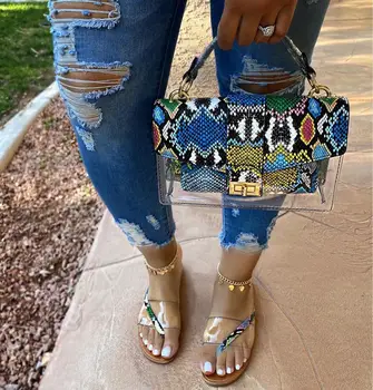 2020 Women Slippers Summer Snake Skin Sandals Flat Ladies's Shoes Fashion Leisure Beach Serpentine Sexy Flip-flops Non Slip
2020 Women Slippers Summer Snake Skin Sandals Flat Ladies's Shoes Fashion Leisure Beach Serpentine Sexy Flip-flops Non Slip
