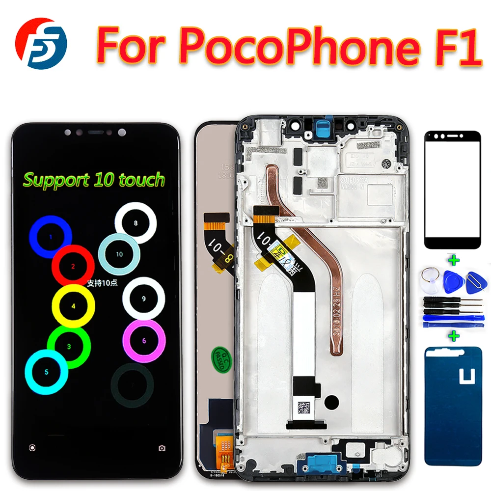 Oleophobic Coating Touch Screen For xiaomi pocophone f1 Digitizer Assembly Lcd Display Pocophone F1 Frame Support 10 Touchs
Oleophobic Coating Touch Screen For xiaomi pocophone f1 Digitizer Assembly Lcd Display Pocophone F1 Frame Support 10 Touchs