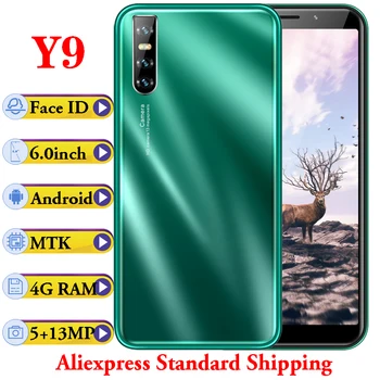 Y9 4G RAM smartphones quad core 64G ROM 6.0inch 5MP+13MP android mobile phones face ID unlocked celulars Global version 3G wifi
Y9 4G RAM smartphones quad core 64G ROM 6.0inch 5MP+13MP android mobile phones face ID unlocked celulars Global version 3G wifi