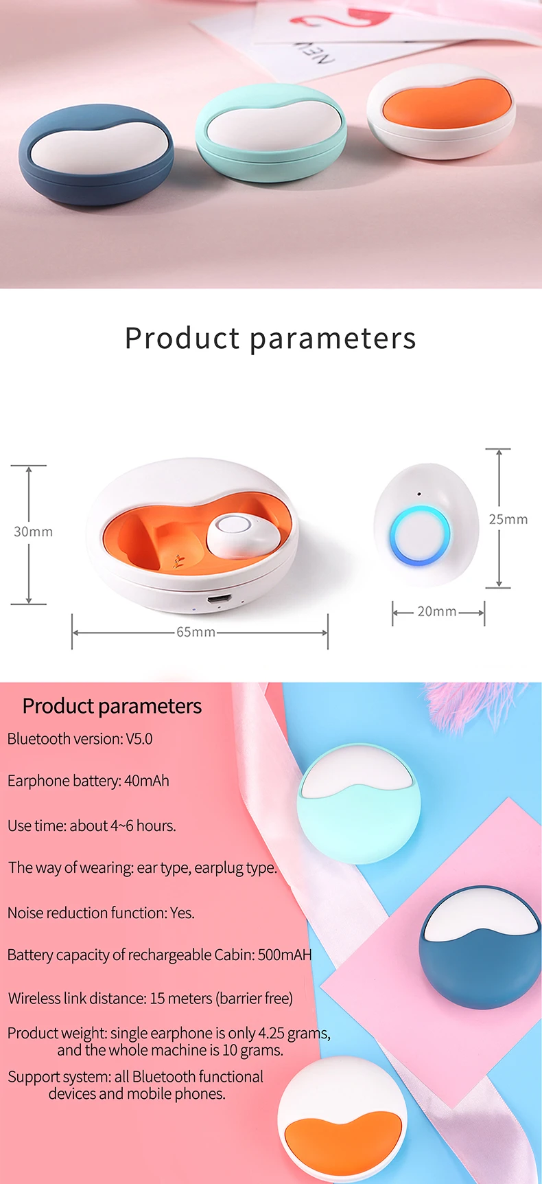Wireless Earphone Bluetooth 5.0 TWS 3D Stereo Sound Earbuds Auto Connect Hands free Phone Call Mini Bass Headphones Wireless Earphone Bluetooth 5.0 TWS 3D Stereo Sound Earbuds Auto Connect Hands free Phone Call Mini Bass Headphones