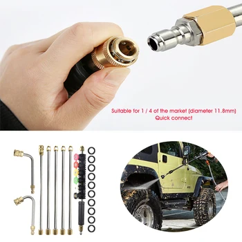 8pcs Quick Connect Lance With Spray Nozzle Durable Car Washing Extension Wand Set O-Ring Pressure Washer Universal Home
8pcs Quick Connect Lance With Spray Nozzle Durable Car Washing Extension Wand Set O-Ring Pressure Washer Universal Home