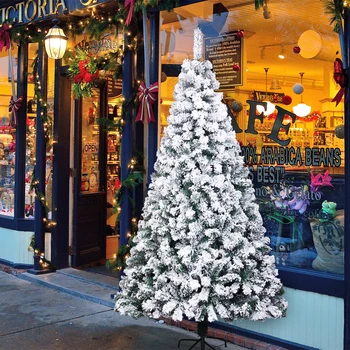 6FT PVC Flocking Christmas Tree 750 Branches Automatic Tree Artificial Premium Spruce Hinged Xmas Tree with Metal Stand
6FT PVC Flocking Christmas Tree 750 Branches Automatic Tree Artificial Premium Spruce Hinged Xmas Tree with Metal Stand