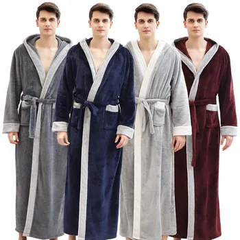 Kimono Men's Winter Lengthened Plush Shawl Bathrobe Home Clothes Long Sleeve Robe Coat bath robe peignoir homme peignoir homme
Kimono Men's Winter Lengthened Plush Shawl Bathrobe Home Clothes Long Sleeve Robe Coat bath robe peignoir homme peignoir homme