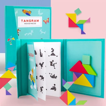 Baby Puzzle Toys Kids Magnetic 3D Jigsaw Puzzle Tangram Game Children Educational Toys Thinking Training Wooden Toys for Adult 
Baby Puzzle Toys Kids Magnetic 3D Jigsaw Puzzle Tangram Game Children Educational Toys Thinking Training Wooden Toys for Adult