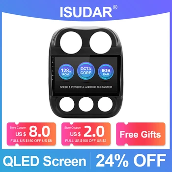 ISUDAR V72 QLED Android 10 Car Radio For Jeep Compass 1 MK 2009-2015 GPS Car Multimedia Octa Core RAM 6GB ROM 128GB DVR no 2 din 
ISUDAR V72 QLED Android 10 Car Radio For Jeep Compass 1 MK 2009-2015 GPS Car Multimedia Octa Core RAM 6GB ROM 128GB DVR no 2 din
