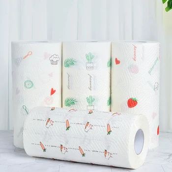 Napkin for Dish Washing Home Cleaning Kitchen Printed Paper 2 Layers Water Absorption Oil-absorbing Paper Towel Kitchen 1Roll 
Napkin for Dish Washing Home Cleaning Kitchen Printed Paper 2 Layers Water Absorption Oil-absorbing Paper Towel Kitchen 1Roll