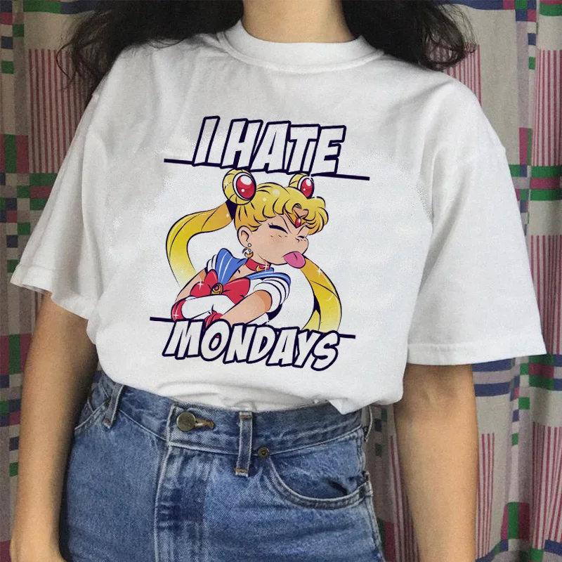Sailor Moon t shirt t-shirt top tee shirt 90s tshirt Anime women female grunge aesthetic femme korean style ulzzang Graphic 
Sailor Moon t shirt t-shirt top tee shirt 90s tshirt Anime women female grunge aesthetic femme korean style ulzzang Graphic