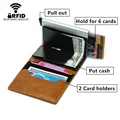 2020 дропшиппинг мужской женский Умный кошелек визитница Rfid Кошелек Алюминиевый металлический кошелек для кредитных карт