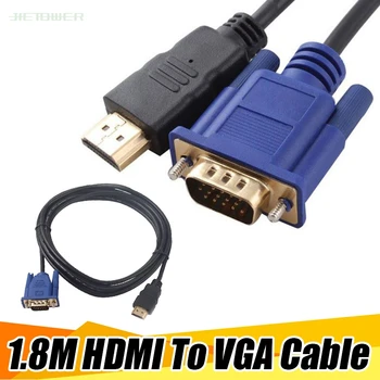 50pcs/lot Factory Price Hot Selling 1.8 M HDMI Cable HDMI To VGA 1080P HD With Audio Adapter Cable HDMI TO VGA Cable
50pcs/lot Factory Price Hot Selling 1.8 M HDMI Cable HDMI To VGA 1080P HD With Audio Adapter Cable HDMI TO VGA Cable