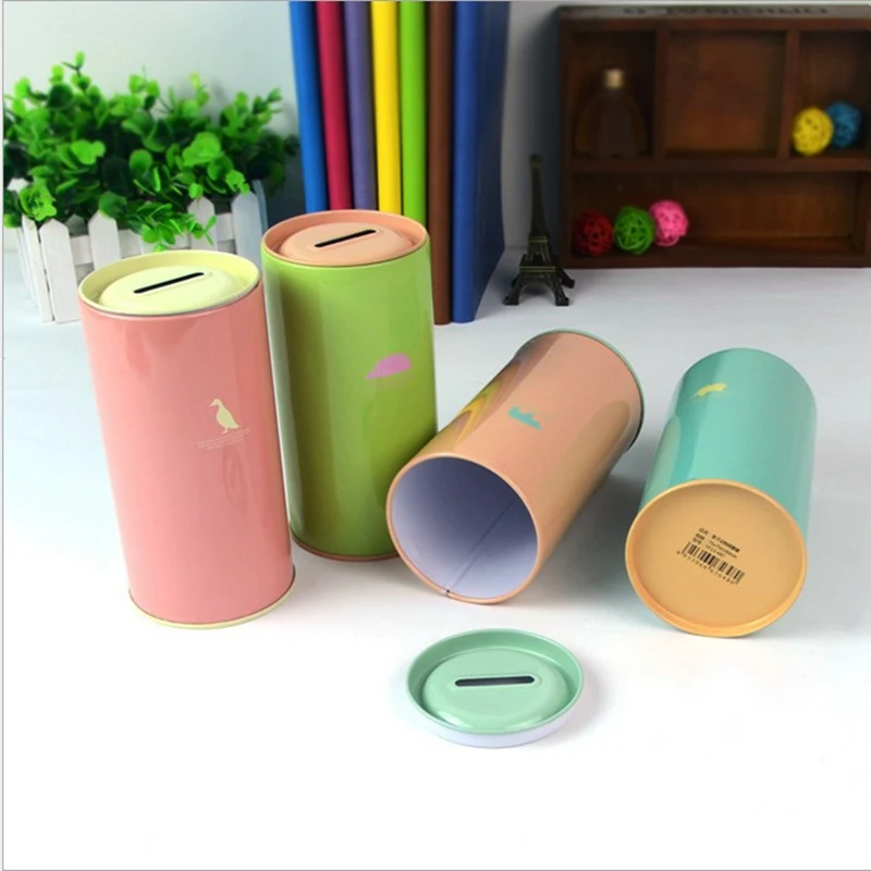 New Round Money Box for Kids Iron Coin Saving Box Cartoon Piggy Banks Multifunction Home Storage Tank Children Banking Toys Gift
New Round Money Box for Kids Iron Coin Saving Box Cartoon Piggy Banks Multifunction Home Storage Tank Children Banking Toys Gift
