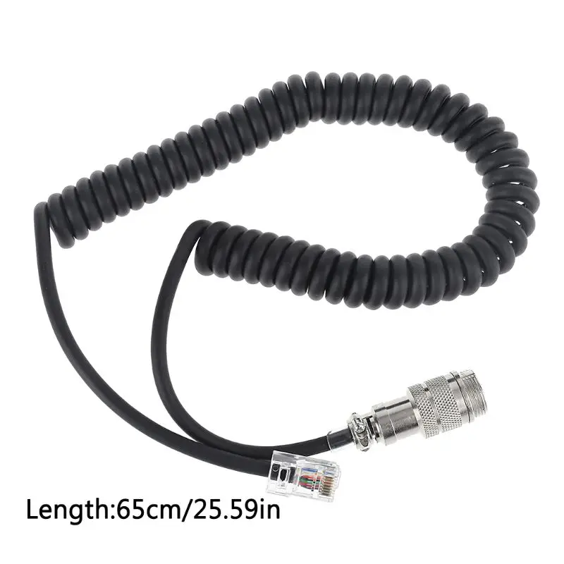 8 pin round plug to 8p8c RJ45 plug for Yaesu 10cm Cable for Adonis microphones 