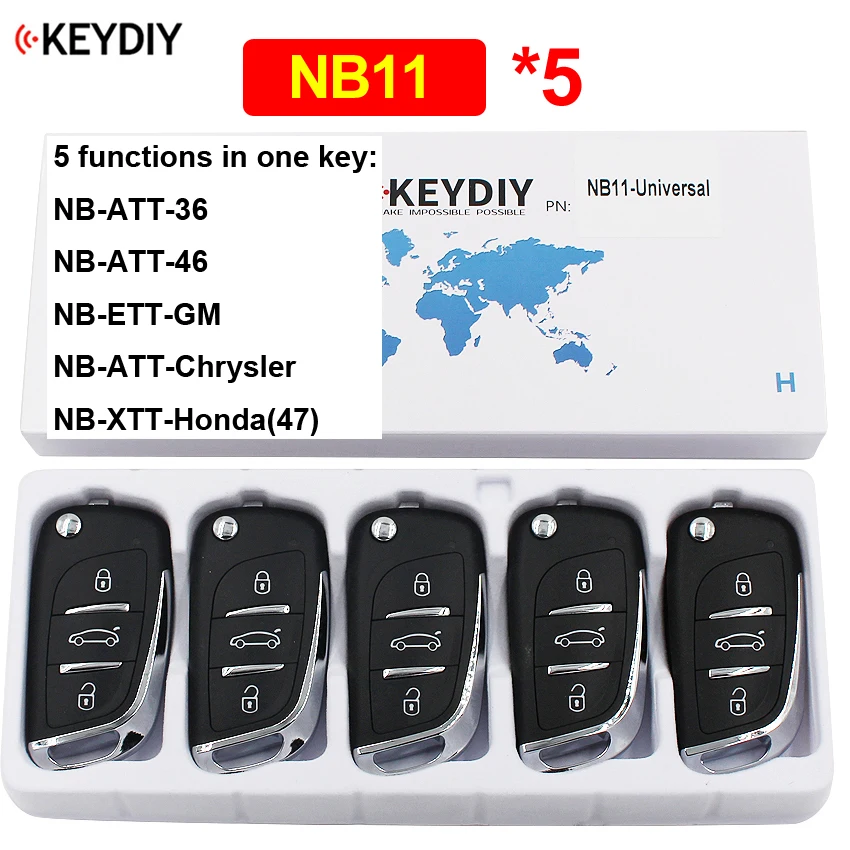5Pcs/Lot NB11 Multi-functional 3 Button KD Remote Control for KD900 KD900+ URG200 KD-X2 (All Functions Chips in One Key)
5Pcs/Lot NB11 Multi-functional 3 Button KD Remote Control for KD900 KD900+ URG200 KD-X2 (All Functions Chips in One Key)
