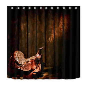 Waterproof Fabric Western Cowboy Saddle Shower Curtain Set Bathroom & Hooks
Waterproof Fabric Western Cowboy Saddle Shower Curtain Set Bathroom & Hooks