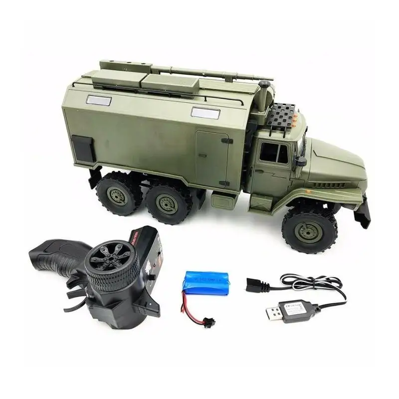 1:16 Six-Drive Military Truck RC Car Ural Command Communication Vehicle 2.4GHz Full-scale Simulation Climbing Truck Outdoor Toy
1:16 Six-Drive Military Truck RC Car Ural Command Communication Vehicle 2.4GHz Full-scale Simulation Climbing Truck Outdoor Toy