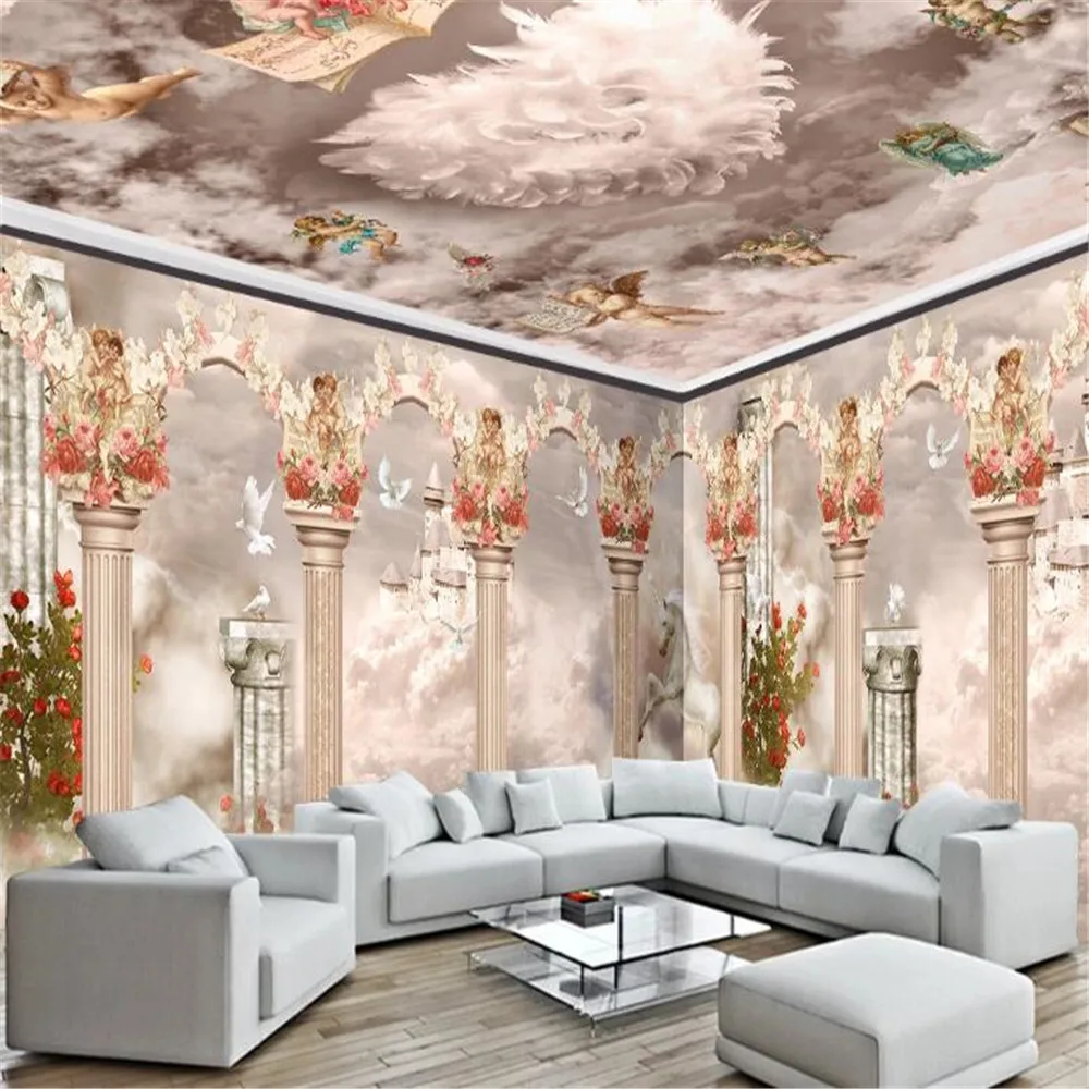 Milofi custom photo wallpaper 3D dream roman column cloud castle unicorn custom background wall mural
Milofi custom photo wallpaper 3D dream roman column cloud castle unicorn custom background wall mural