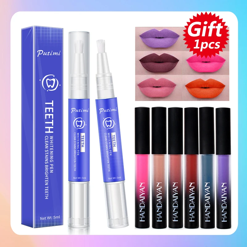 Putimi Teeth Whitening Pen Tooth Gel Whitener Bleach Remove Stains Oral Hygiene Dental Tools Yellow Tooth Remove Plaque Stains
Putimi Teeth Whitening Pen Tooth Gel Whitener Bleach Remove Stains Oral Hygiene Dental Tools Yellow Tooth Remove Plaque Stains