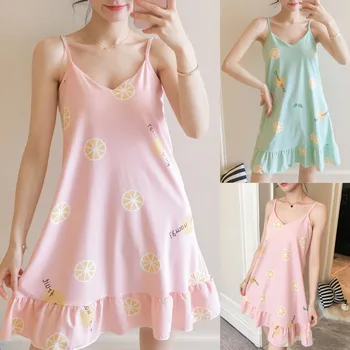 Ladies Cartoon Sleepwear Long Sleeve Cute Nightdress Negligee Summer Cotton Nightgown Casual Nightshirt Home Dress #35
Ladies Cartoon Sleepwear Long Sleeve Cute Nightdress Negligee Summer Cotton Nightgown Casual Nightshirt Home Dress #35