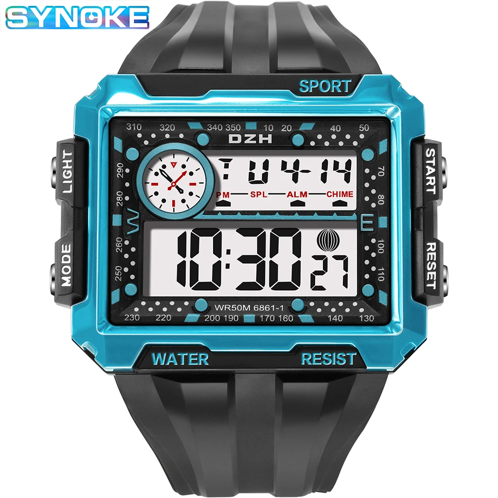 Men's Military Electronic Watches Waterproof 2021 Large Dial LED Clock Multifunction Digital Sports Watch For Men reloj hombre
Men's Military Electronic Watches Waterproof 2021 Large Dial LED Clock Multifunction Digital Sports Watch For Men reloj hombre