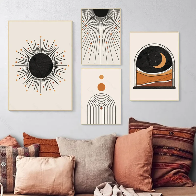 Mid Century Modern Sun Print Geometric Home Decor Neutral Minimal Abstract Wall Art Canvas Painting Wall Picture Decoration
Mid Century Modern Sun Print Geometric Home Decor Neutral Minimal Abstract Wall Art Canvas Painting Wall Picture Decoration