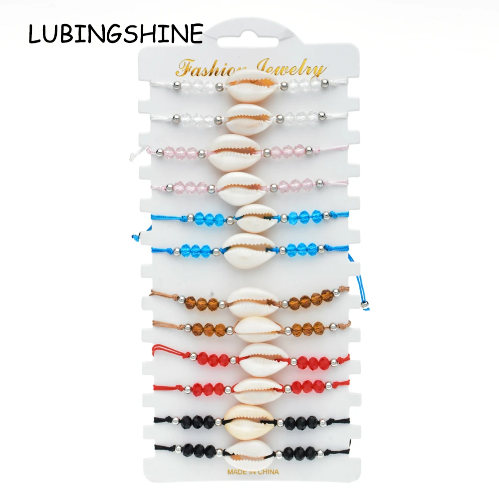 Bohemian 12pcs/lot Shell Charms Braided Bracelet Set for Women Child Crystal Bead Adjustable Rope Chain Yoga Anklet Jewelry
Bohemian 12pcs/lot Shell Charms Braided Bracelet Set for Women Child Crystal Bead Adjustable Rope Chain Yoga Anklet Jewelry