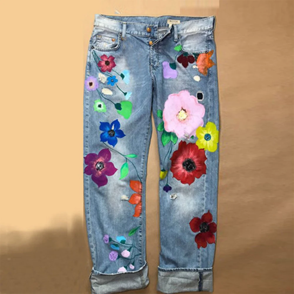 Pants Baggy Y2K Jeans Pants Women's Baggy Straight Jeans Lovely Flower Embroidery New denim Fashion Ladies Printed Thin Denim
Pants Baggy Y2K Jeans Pants Women's Baggy Straight Jeans Lovely Flower Embroidery New denim Fashion Ladies Printed Thin Denim