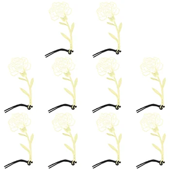 10Pcs Metal Bookmarker Hollow Carnation Shape Clip Pendant with String for Book Paper Stationery Office School Supplies (Golden)
10Pcs Metal Bookmarker Hollow Carnation Shape Clip Pendant with String for Book Paper Stationery Office School Supplies (Golden)