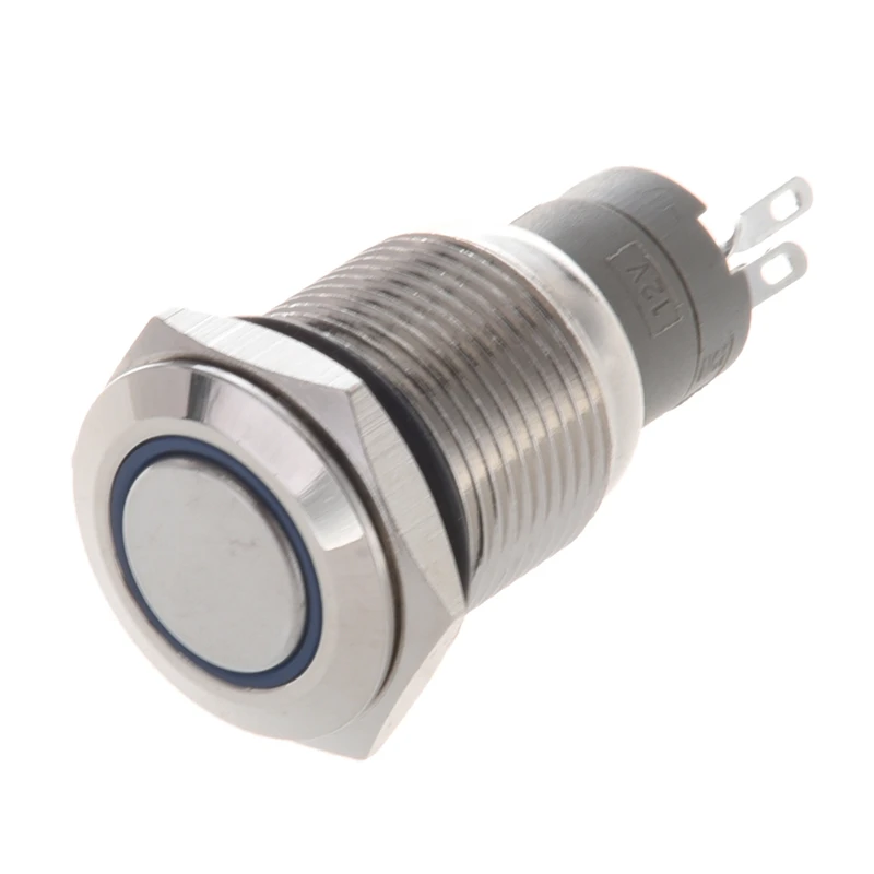 Angel Eye Blue Led 16mm 12V stainless Steel Round Momentary Push Button Switch 
Angel Eye Blue Led 16mm 12V stainless Steel Round Momentary Push Button Switch