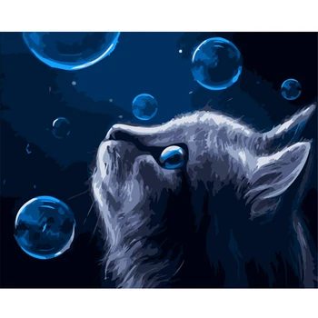 Cat and Bubble Theme DIY Oil Painting Paint by Numbers with 4050 Colorful Canvas and Inner Frame for Kill Time and Bored
Cat and Bubble Theme DIY Oil Painting Paint by Numbers with 4050 Colorful Canvas and Inner Frame for Kill Time and Bored