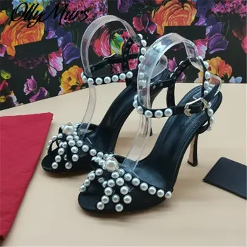 Summer Shoes Women Sandals Pearls Decoration Brand Designer Fashion Shoes Woman Thin High Heels String Bead Gladiator Sandals
Summer Shoes Women Sandals Pearls Decoration Brand Designer Fashion Shoes Woman Thin High Heels String Bead Gladiator Sandals