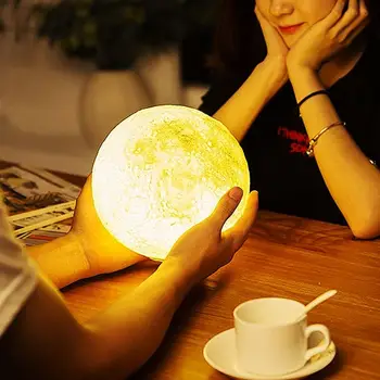 romantic Simulation 3D Printing Moon Switch LED Night Light Bedside Table Lamp Decor Switch Moon Light For Bedroom Birthday Gift
romantic Simulation 3D Printing Moon Switch LED Night Light Bedside Table Lamp Decor Switch Moon Light For Bedroom Birthday Gift