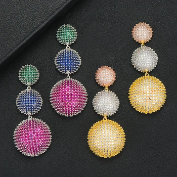 GODKI Jimbora 62mm 2019 Hot DUBAI Round Ball Long Pendant Earrings Nigerian Bridal Wedding Engagement Party Show Dangle Earrings
GODKI Jimbora 62mm 2019 Hot DUBAI Round Ball Long Pendant Earrings Nigerian Bridal Wedding Engagement Party Show Dangle Earrings
