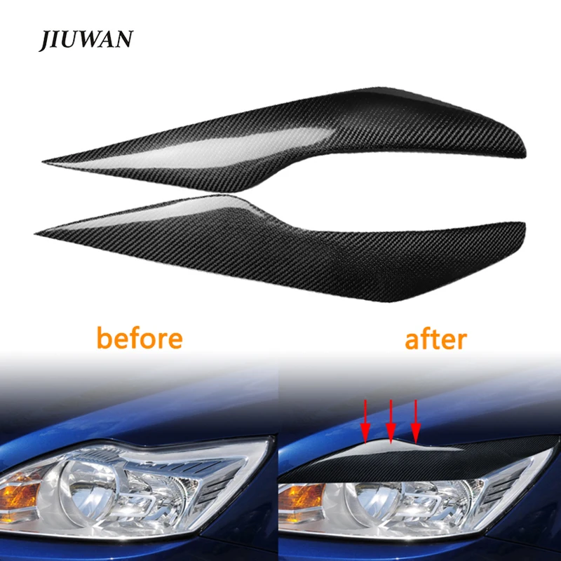 1 Pair Headlights Eyebrows Strip Trim Real Carbon Fiber Headlamps Eyelids Stickers Fit For Ford Focus 2009-2011 Car Accessories
1 Pair Headlights Eyebrows Strip Trim Real Carbon Fiber Headlamps Eyelids Stickers Fit For Ford Focus 2009-2011 Car Accessories