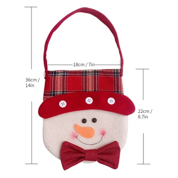 New 3pcs Christmas Ornaments Handheld Candy Bags Santa Reindeer Snowman Xmas Decorations Christmas Bags Gift
New 3pcs Christmas Ornaments Handheld Candy Bags Santa Reindeer Snowman Xmas Decorations Christmas Bags Gift