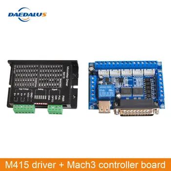 M415 miniature stepper motor driver controller Nema17 Nema23 stepper 5-axis Mach3 driver CNC controller board
M415 miniature stepper motor driver controller Nema17 Nema23 stepper 5-axis Mach3 driver CNC controller board