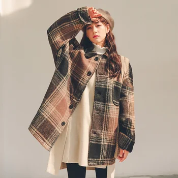 Wool Coat Women Long Sleeve Collar Outwear Long Jacket Korean Casual new Winter Elegant Overcoat Women Woolen Coat
Wool Coat Women Long Sleeve Collar Outwear Long Jacket Korean Casual new Winter Elegant Overcoat Women Woolen Coat