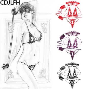 4pcs Kawaii Lingerie Sexy Hot Erotic Set Lace Mask Open Bra G-string Handcuffs Babydoll Sexy Lingerie Set Women Lenceria Mujer
4pcs Kawaii Lingerie Sexy Hot Erotic Set Lace Mask Open Bra G-string Handcuffs Babydoll Sexy Lingerie Set Women Lenceria Mujer