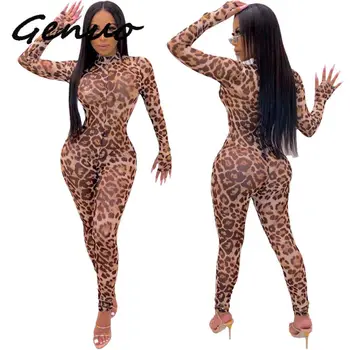 Genuo New 2019 Autumn Winter Women Clothing Jumpsuit Leopard Print Sexy Bodycon Streetwear Festival Body Outfits Tracksuit Party 
Genuo New 2019 Autumn Winter Women Clothing Jumpsuit Leopard Print Sexy Bodycon Streetwear Festival Body Outfits Tracksuit Party