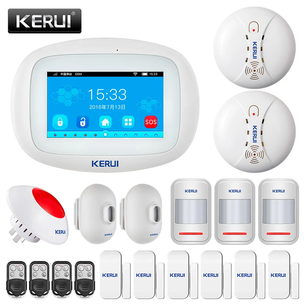 KERUI K52 Security Alarm System With Outdoor Waterproof Motion Detector 4.3inch Full Color Home Buglar WIFI GSM Alarm System
KERUI K52 Security Alarm System With Outdoor Waterproof Motion Detector 4.3inch Full Color Home Buglar WIFI GSM Alarm System