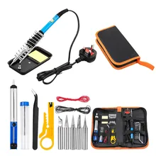 15 Piece Electric Soldering Iron Head Repair Kit With Bag 60W Adjustable Temperature Welding Solder Rework Station Hot Burner 
15 Piece Electric Soldering Iron Head Repair Kit With Bag 60W Adjustable Temperature Welding Solder Rework Station Hot Burner