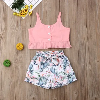 Emmababy Summer Toddler Baby Girl Clothes Sleeveless Button Sling Crop Tops Flower Print Short Pants 2Pcs Outfits Clothes Summer
Emmababy Summer Toddler Baby Girl Clothes Sleeveless Button Sling Crop Tops Flower Print Short Pants 2Pcs Outfits Clothes Summer