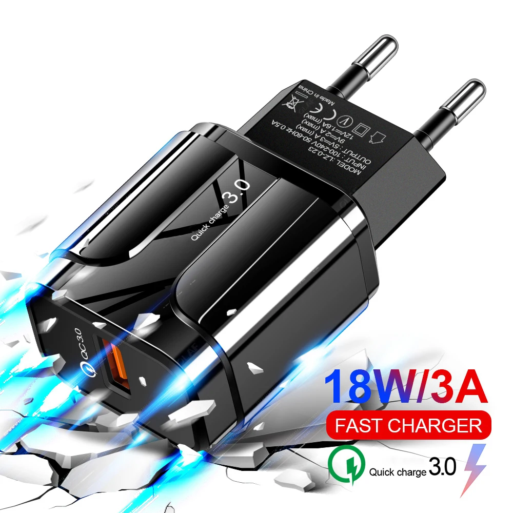 Quick Charge 3.0 USB Charger Travel Wall Adapter Universal EU Plug QC3.0 Turbo Fast Charger For Huawei Xiaomi iPhone Samsung
Quick Charge 3.0 USB Charger Travel Wall Adapter Universal EU Plug QC3.0 Turbo Fast Charger For Huawei Xiaomi iPhone Samsung