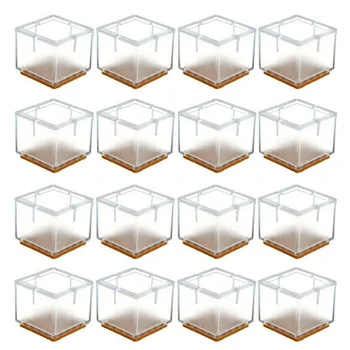 16pcs Square Chair Leg Cap Silicone Feet Pads Table Covers Wood Floor Protector For 42-48mm In Length Of Furniture Legs
16pcs Square Chair Leg Cap Silicone Feet Pads Table Covers Wood Floor Protector For 42-48mm In Length Of Furniture Legs