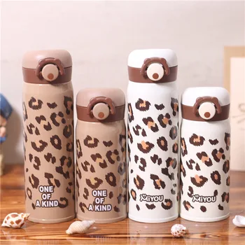 Korea Creative Leopard Print Bullet 304 Stainless Steel Thermos Leakproof Double Vacuum Straight Flask Outdoor Portable Best Cup 
Korea Creative Leopard Print Bullet 304 Stainless Steel Thermos Leakproof Double Vacuum Straight Flask Outdoor Portable Best Cup
