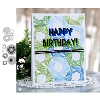 JC Metal Cutting Dies and Rubber Stamps Scrapbooking Gear Circle Craft Die Cut Stencil Paper Card Make Album Sheet Decoration 
JC Metal Cutting Dies and Rubber Stamps Scrapbooking Gear Circle Craft Die Cut Stencil Paper Card Make Album Sheet Decoration