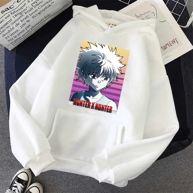 Худи Killua Hunter X с длинным рукавом женская зимняя Осенняя плюшевая флисовая