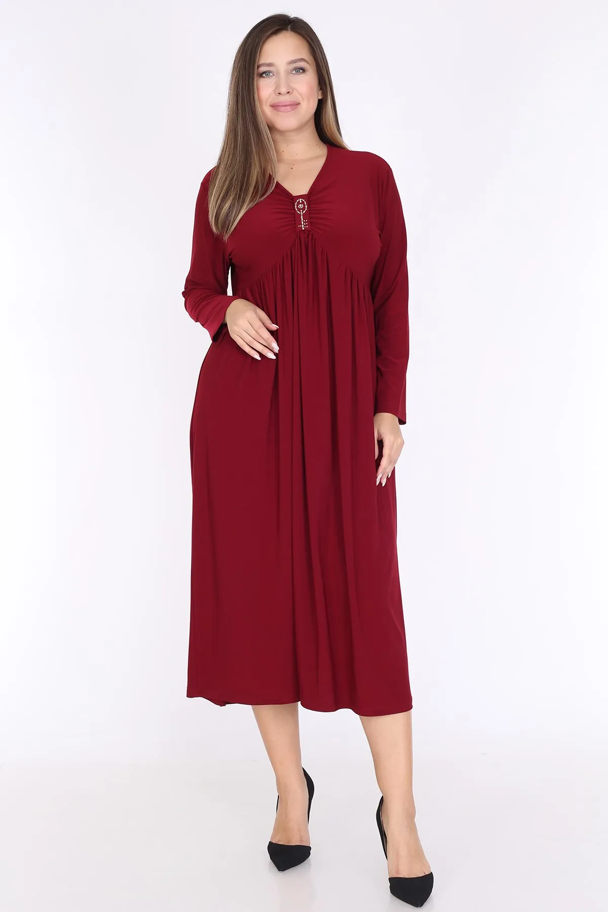 Women's Plus Size Long Sleeve Sports Evening Casual Dress Burgundy 1597
Women's Plus Size Long Sleeve Sports Evening Casual Dress Burgundy 1597