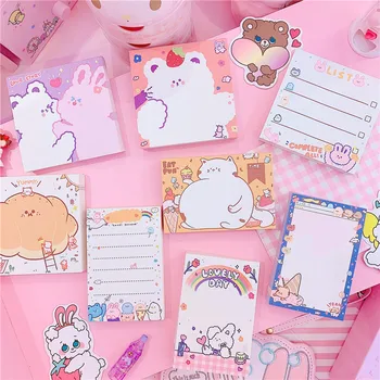 100 Sheet/pad Animal Rabbit Bear Sticky Note Book Kawaii Paper Memo Pad Planner Sticker Post Cute Office Stationery
100 Sheet/pad Animal Rabbit Bear Sticky Note Book Kawaii Paper Memo Pad Planner Sticker Post Cute Office Stationery
