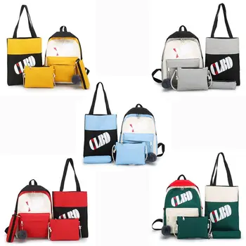 4pcs Canvas Patchwork Daypacks School Backpack Shoulder Bags Bookbag Pencil Case Set for Student Teen Girls 35EF
4pcs Canvas Patchwork Daypacks School Backpack Shoulder Bags Bookbag Pencil Case Set for Student Teen Girls 35EF
