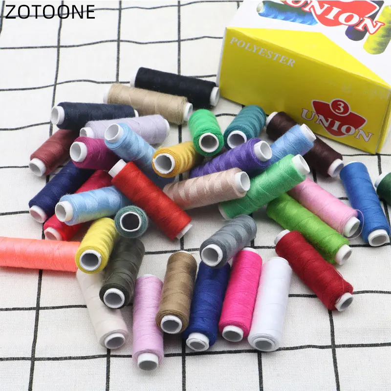 ZOTOONE 36 Fixed Color Household Sewing Thread Boxed 125 Yards Polyester Thread DIY Sewing Kit for Hand Machine Needles Set G 
ZOTOONE 36 Fixed Color Household Sewing Thread Boxed 125 Yards Polyester Thread DIY Sewing Kit for Hand Machine Needles Set G